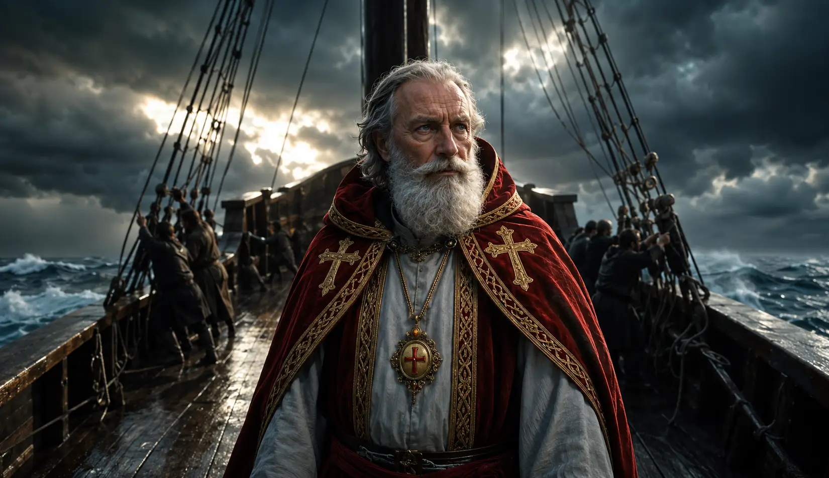 Medieval environment created for the St. Nicholas AI biography film