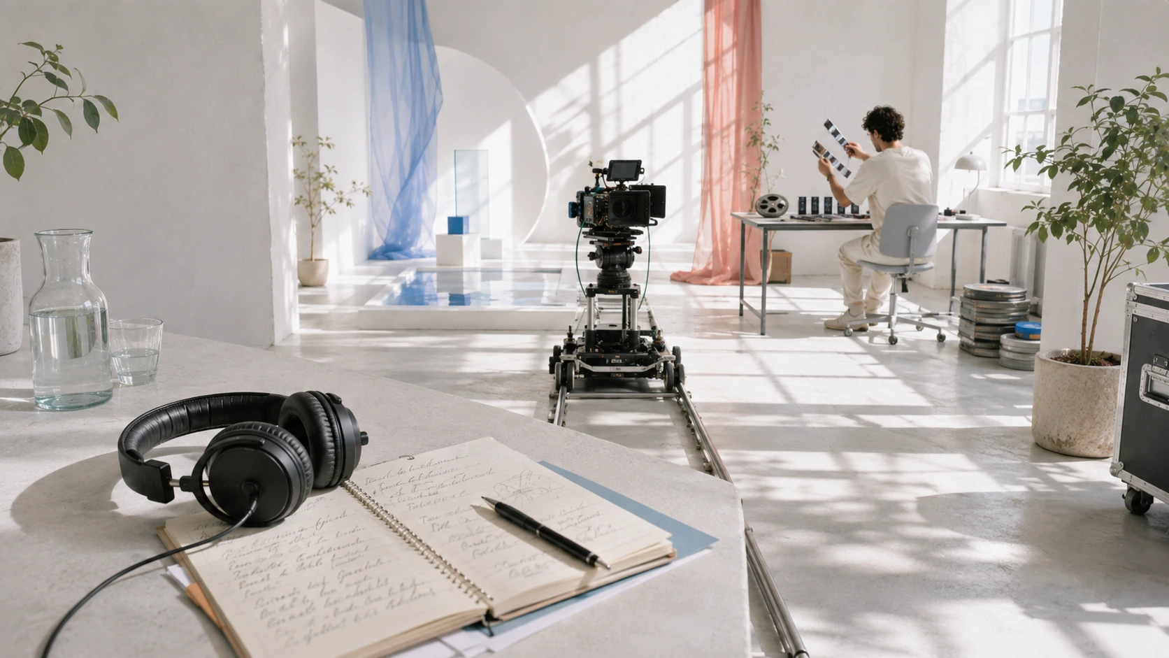 AI Filmmaking Tools: What a Real Production Pipeline Actually Uses için aydınlık, ultra gerçekçi ve sinematik görsel