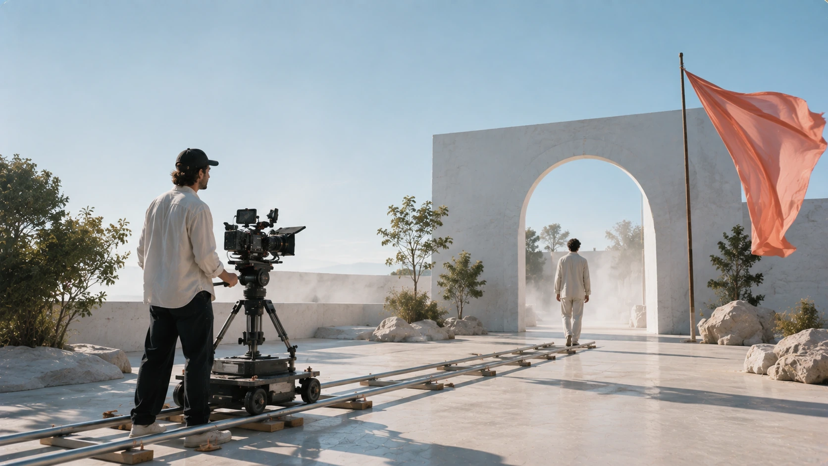 Five AI Video Production Projects, Side by Side için aydınlık, ultra gerçekçi ve sinematik görsel
