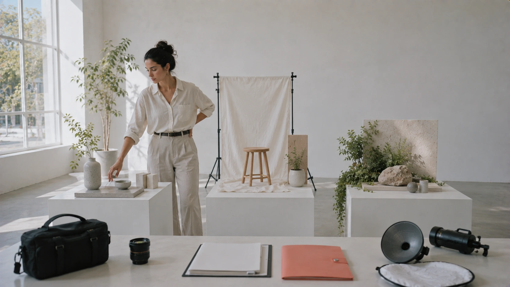 From Product Shot to Campaign: How Leopati Scopes an AI Commercial Project için aydınlık, ultra gerçekçi ve sinematik görsel