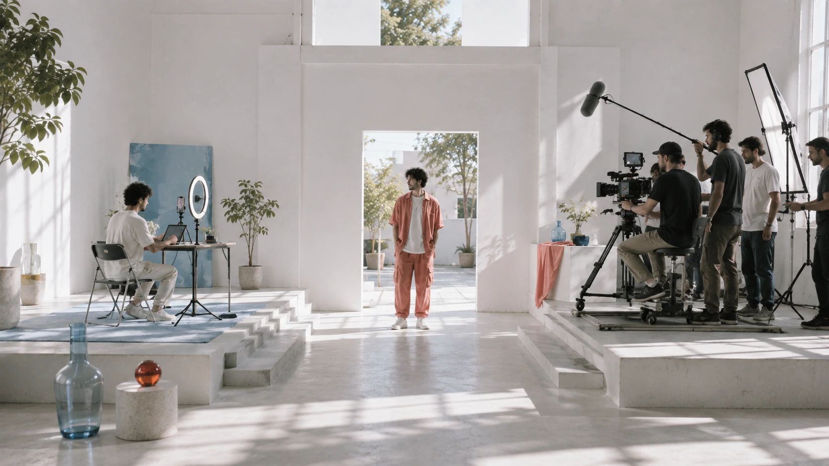 How AI Filmmaking Actually Works, From Brief to Final Cut için aydınlık, ultra gerçekçi ve sinematik görsel