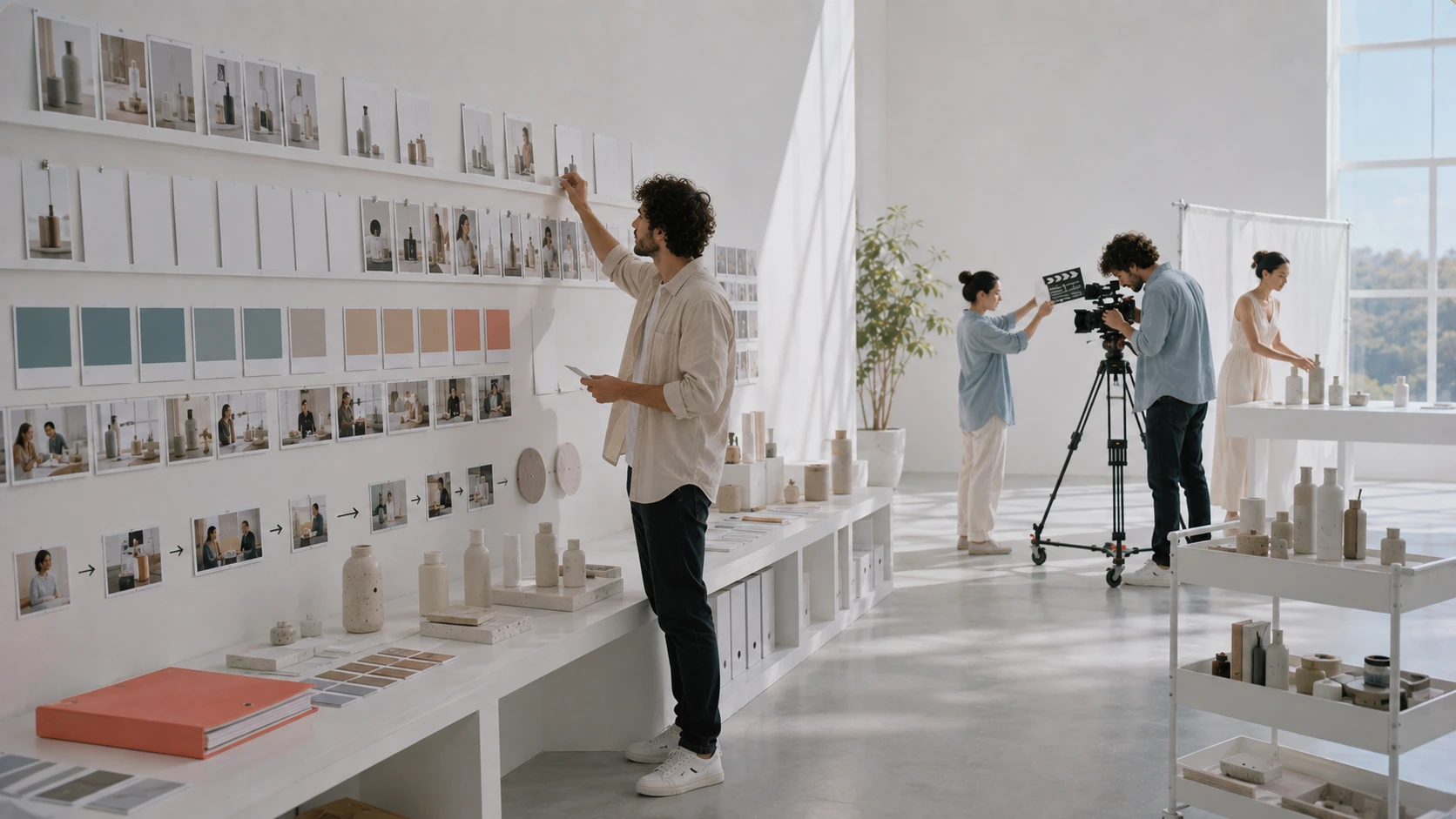Product Visuals + AI Video: Building a Full Campaign, Not Just a Clip için aydınlık, ultra gerçekçi ve sinematik görsel
