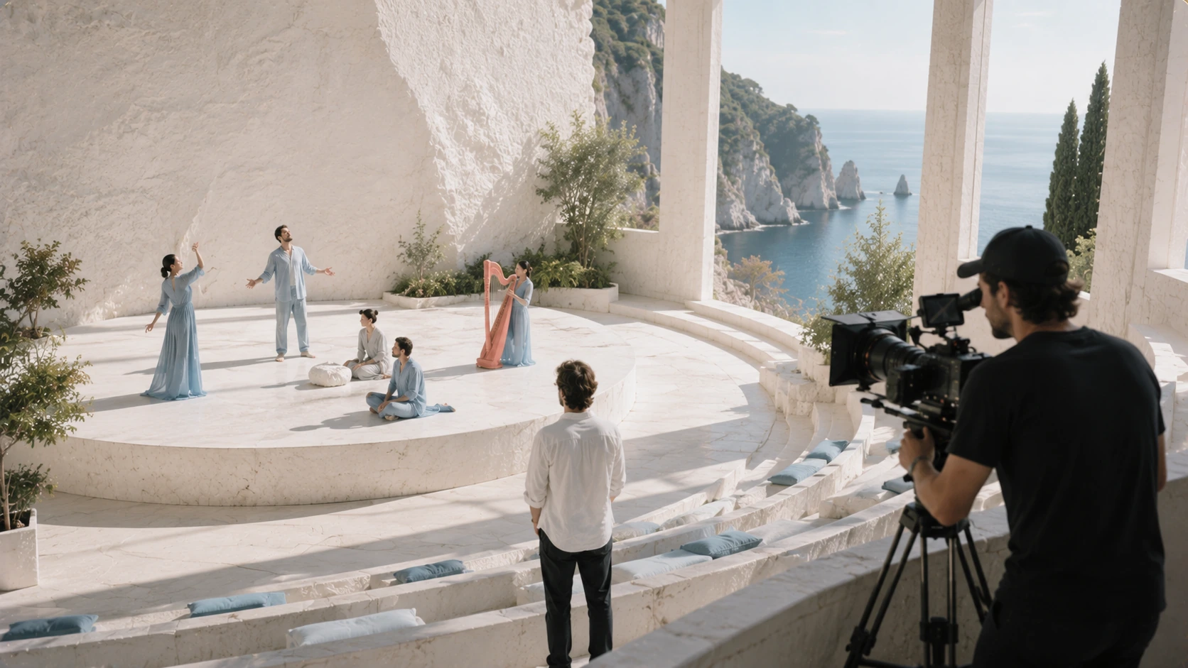 What Is an AI Video Production Studio? için aydınlık, ultra gerçekçi ve sinematik görsel