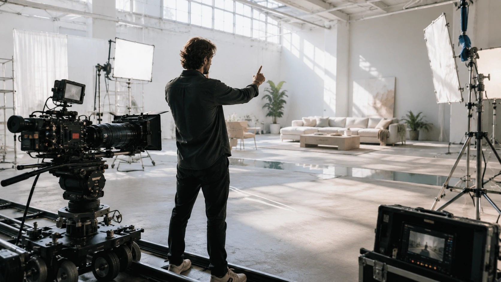 What Makes a Cinematic AI Music Video Work? Direction, Continuity and Finish için aydınlık, ultra gerçekçi ve sinematik görsel