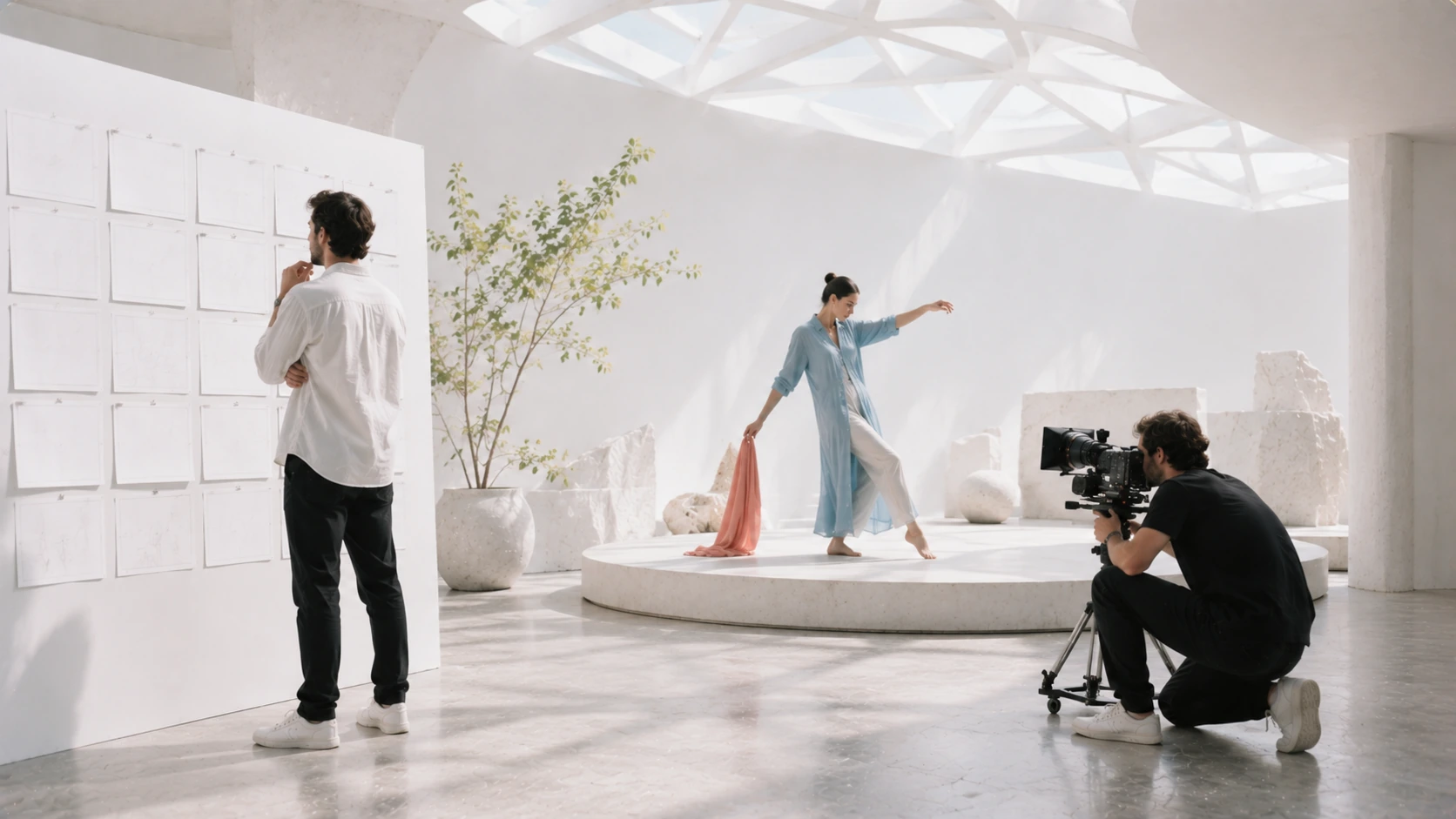 What to Look for in an AI Video Production Agency için aydınlık, ultra gerçekçi ve sinematik görsel