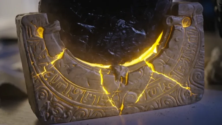 AI visual effects showcase: The Zarafel stone glowing