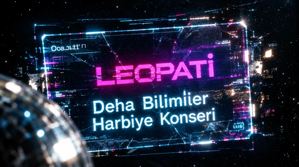 Deha Bilimlier AI Concert Film: Leopati signal announcing the Harbiye concert