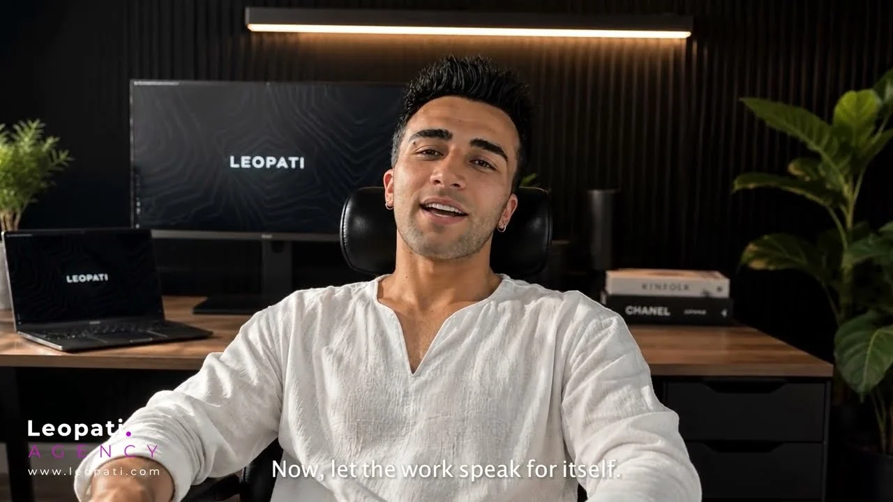 Leopati showreel: cinematic AI films, music videos and commercials
