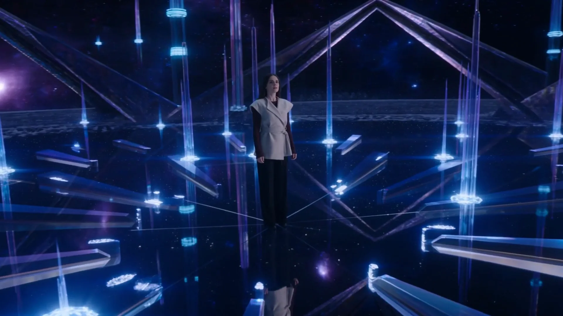Zarafel AI visual effects: Crystal light dimension